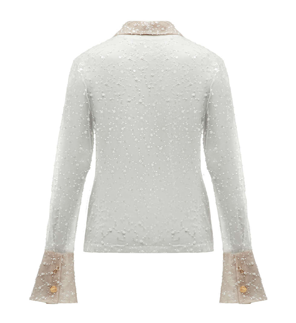 Сорочка TONiA з бісеру milk