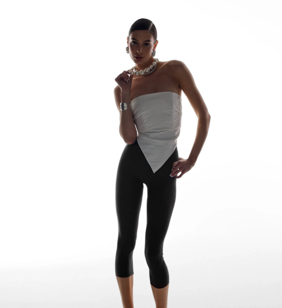 Чорні капрі MERISTRUSS з біфлексу