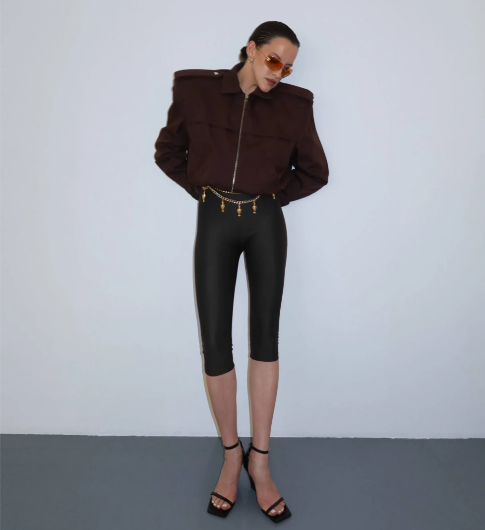 Чорні капрі MERISTRUSS з біфлексу