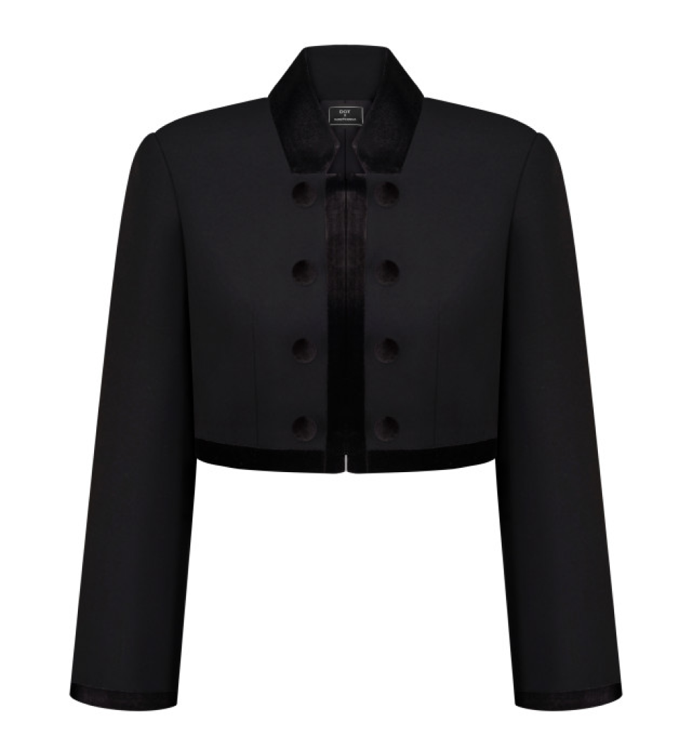 Куртка DOT BRAND з велюром black