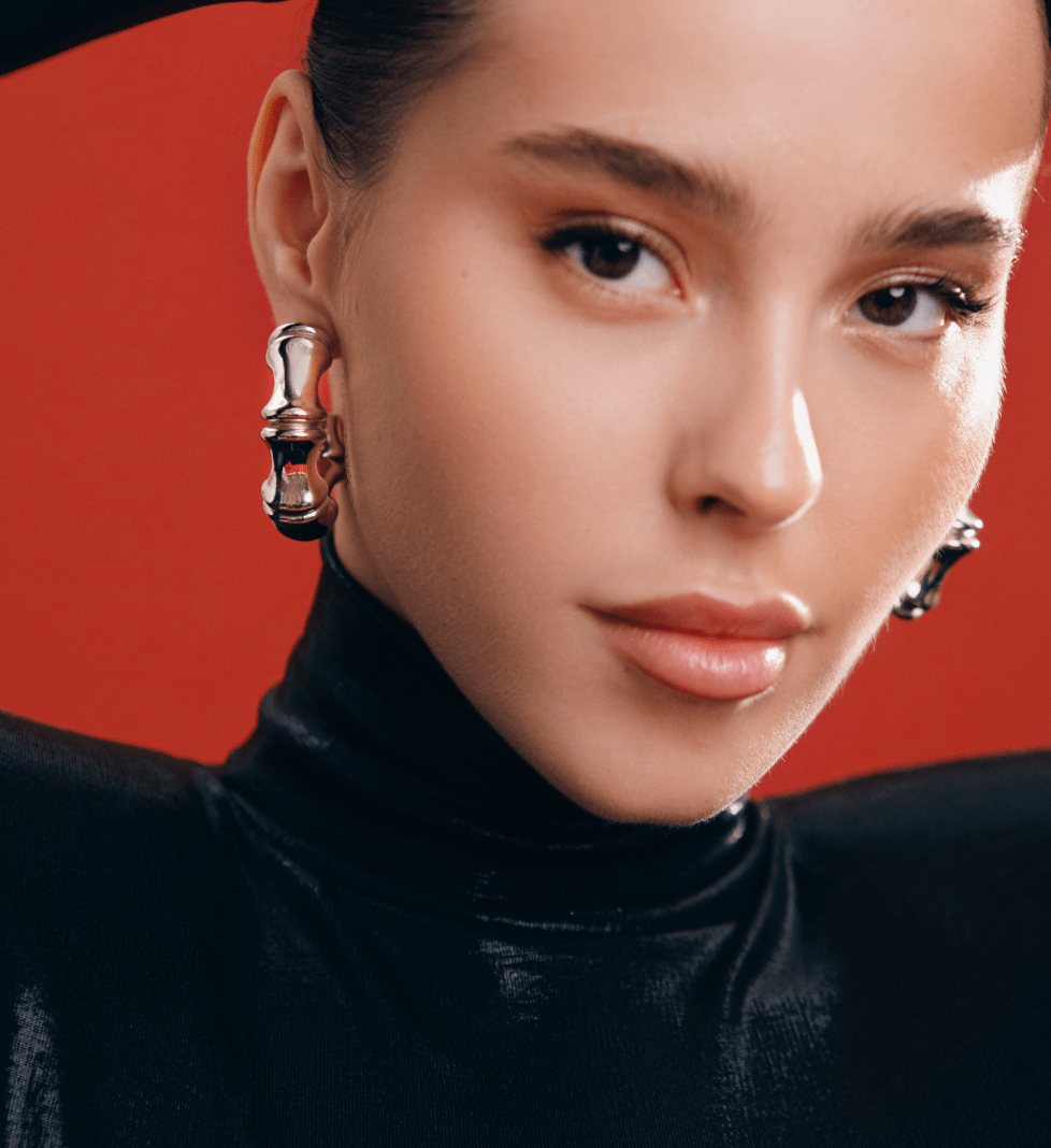 Чорна блискуча сукня STRELNYKOVA