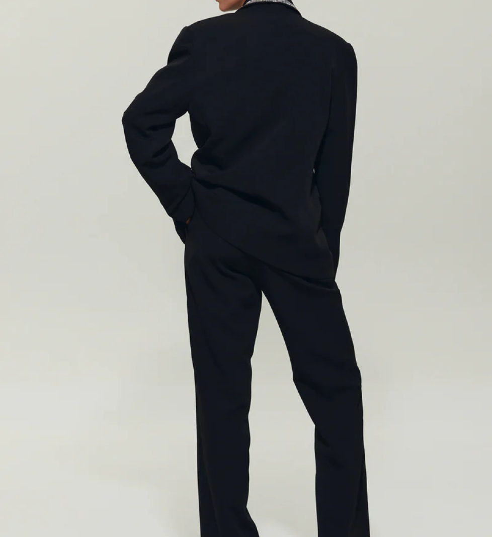 Костюм SEMENENKO комір піджака прикрашений кристалами black