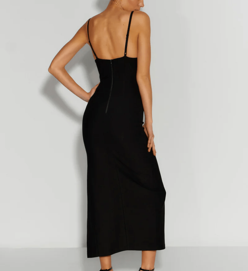 Міді-сукня SEMENENKO з кришталевим ліфом black