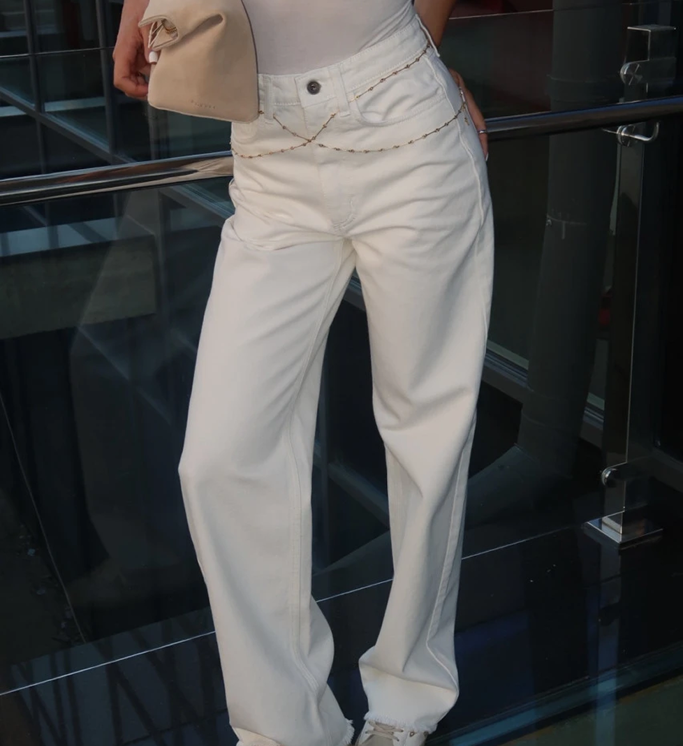 Джинси Blazh з вишитим логотипом Milk