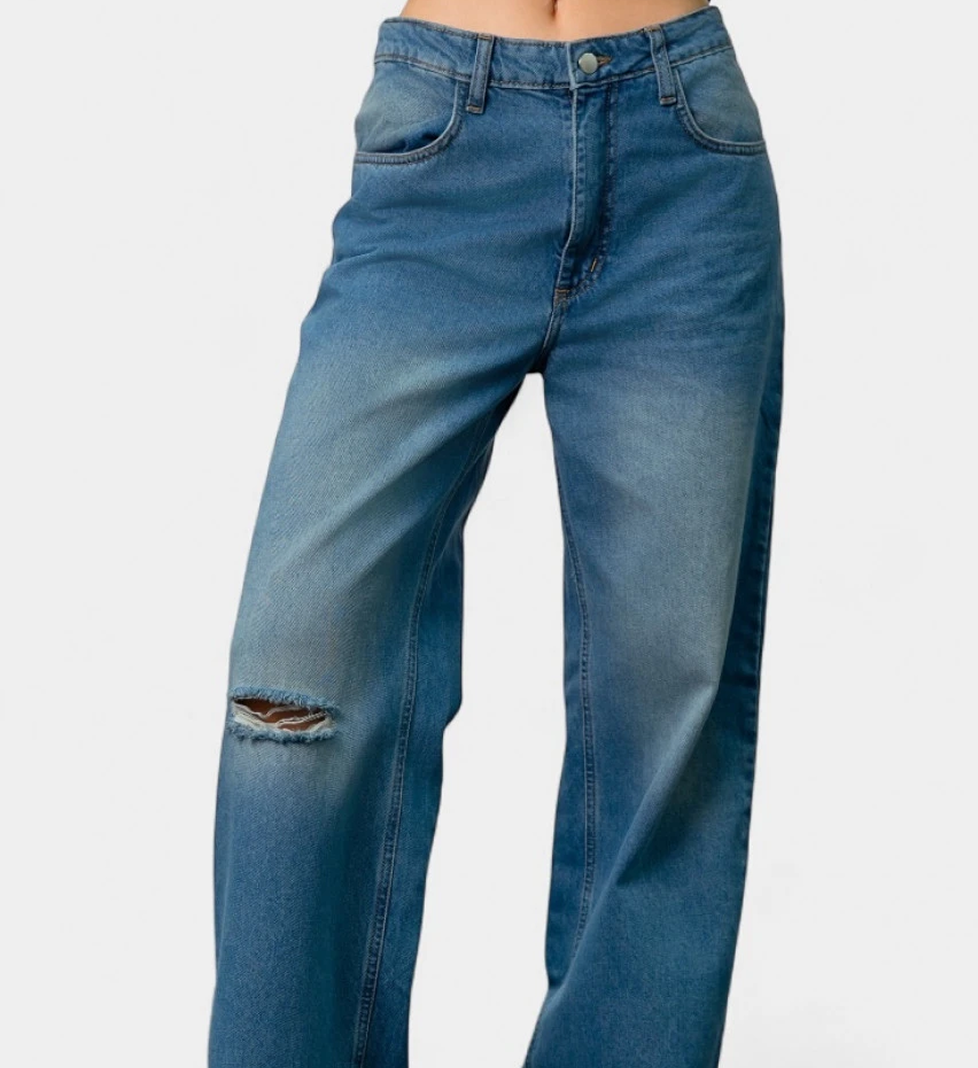 Джинси Blazh з низькою посадкою Blue