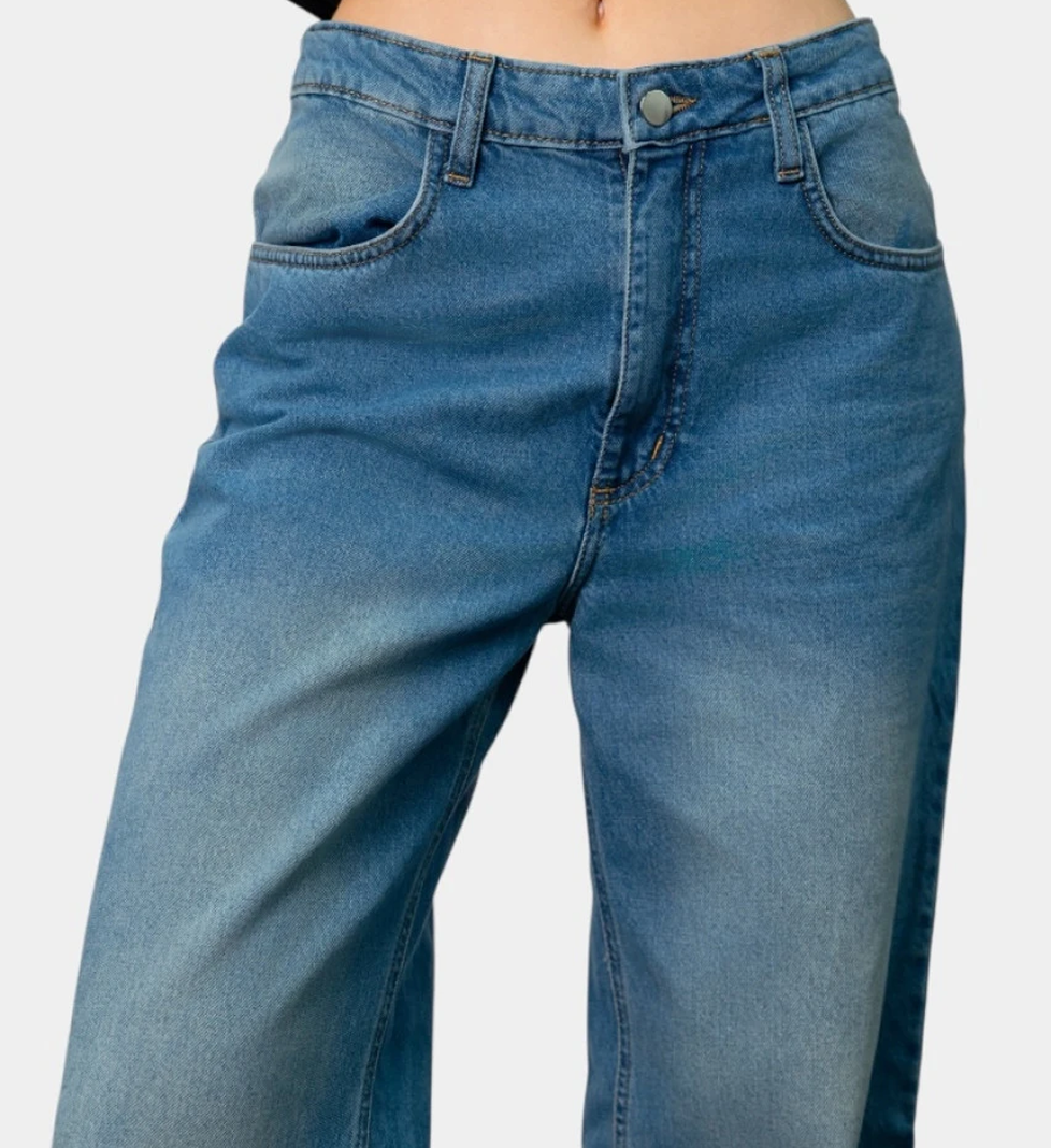 Джинси Blazh з низькою посадкою Blue