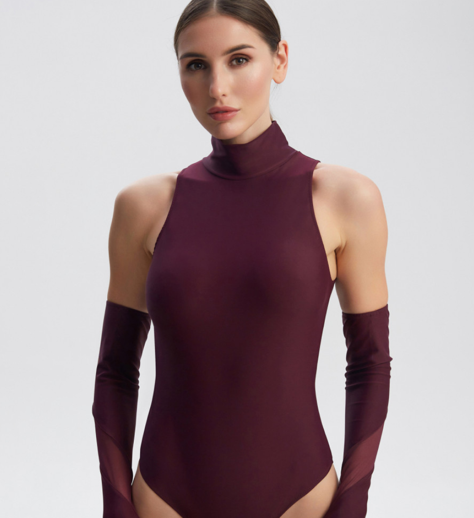 Боді LA MARE бургунді Каміла