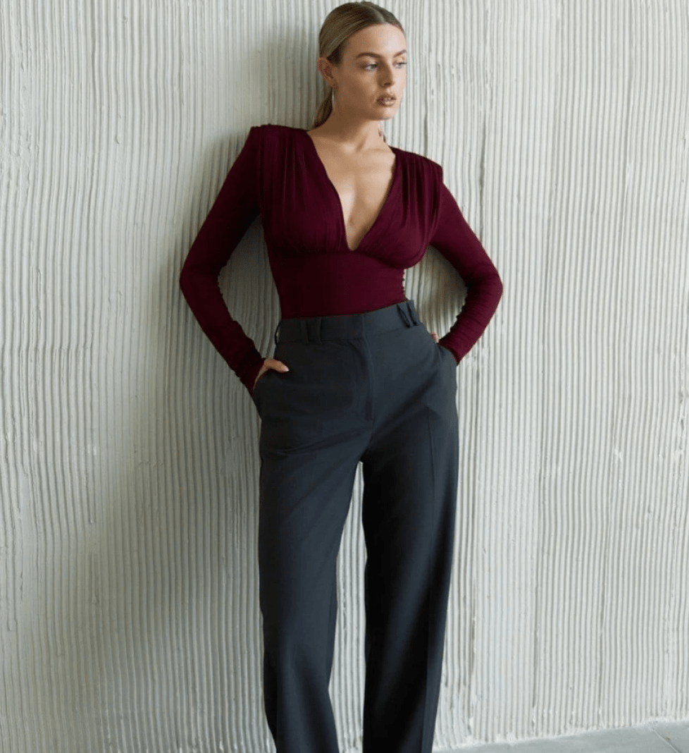 Боді BLAZH' з підплічниками burgundy