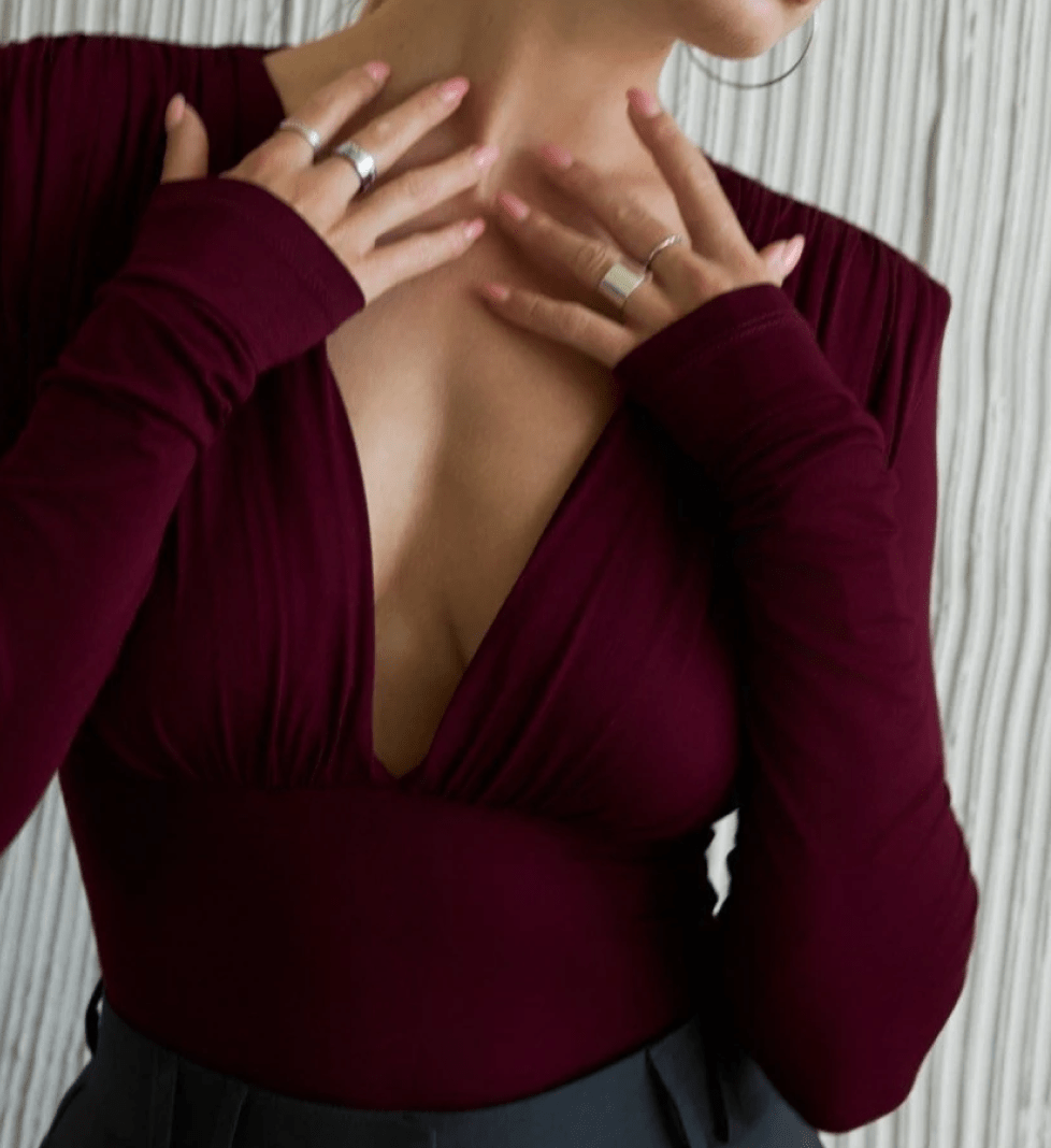 Боді BLAZH' з підплічниками burgundy