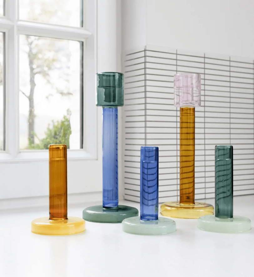 Підсвічник &k amsterdam Bole L amber-yellow