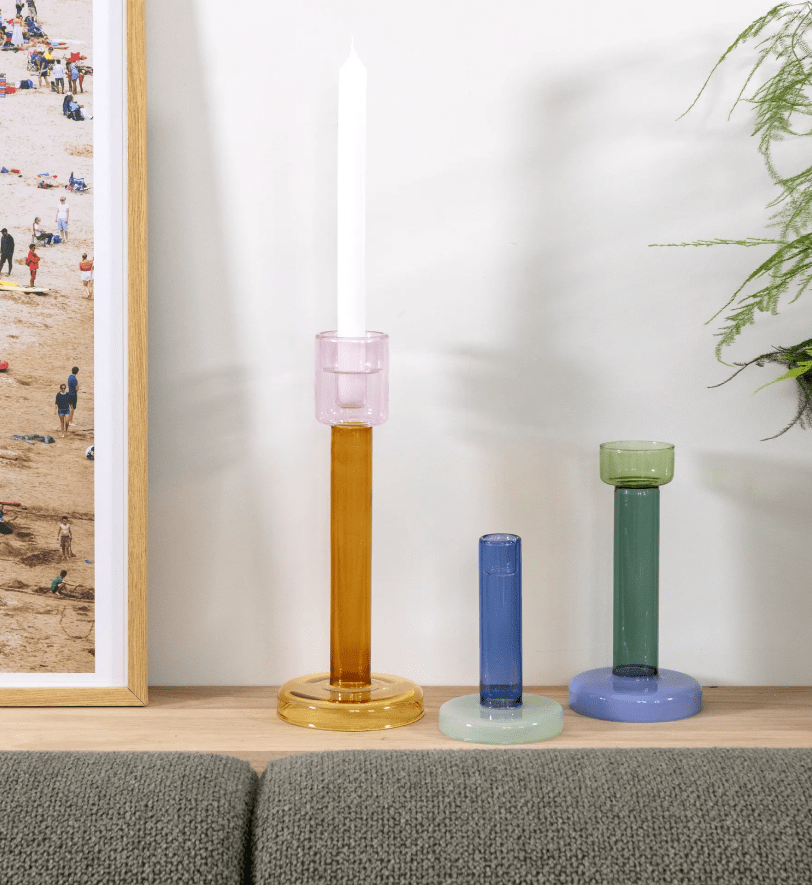 Підсвічник &k amsterdam Bole L amber-yellow