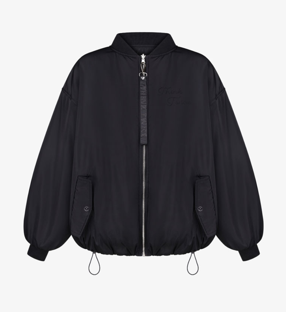 Бомбер двосторонній THINK TWICE black