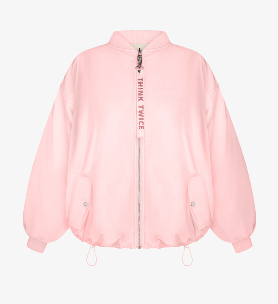 Бомбер двосторонній THINK TWICE pink milk