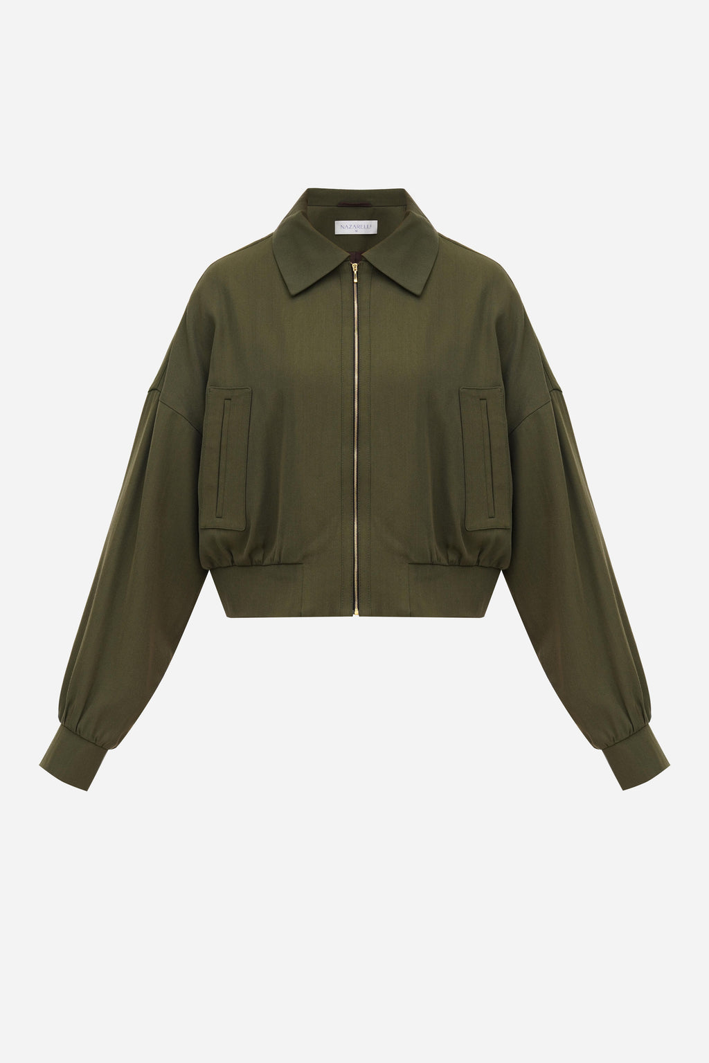 Cropped bomber jacket
