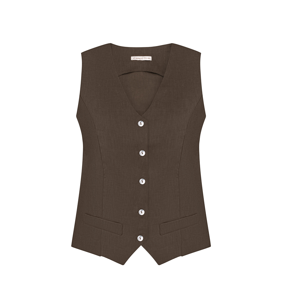 Жилет Palermo CHALETY шоколадний