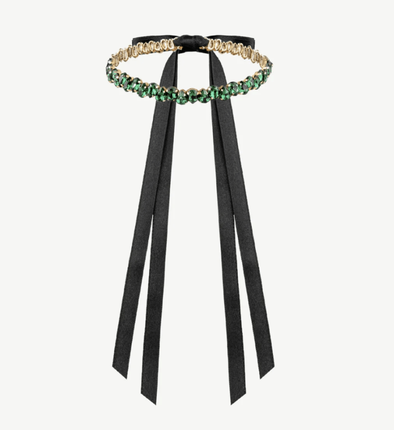 Чокер Елейн Honch Studio зі стразами Green