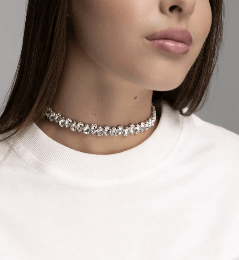 Чокер Елейн Honch Studio зі стразами White