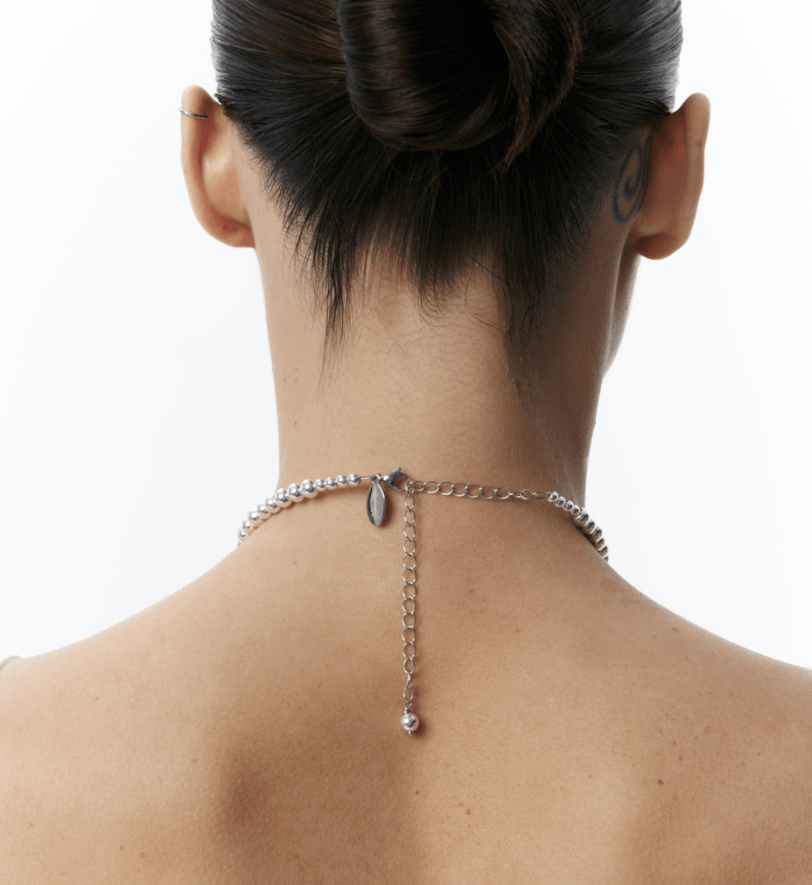 Чокер Grains De Verre з намистинами Silver 925 
