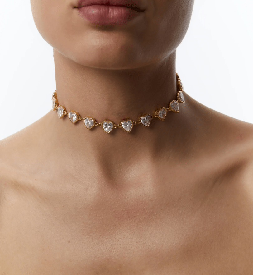Чокер Grains De Verre Cold Heart Gold