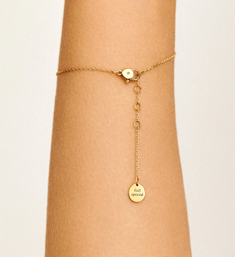 Браслет на застібці GUZEMA, серденько Gold