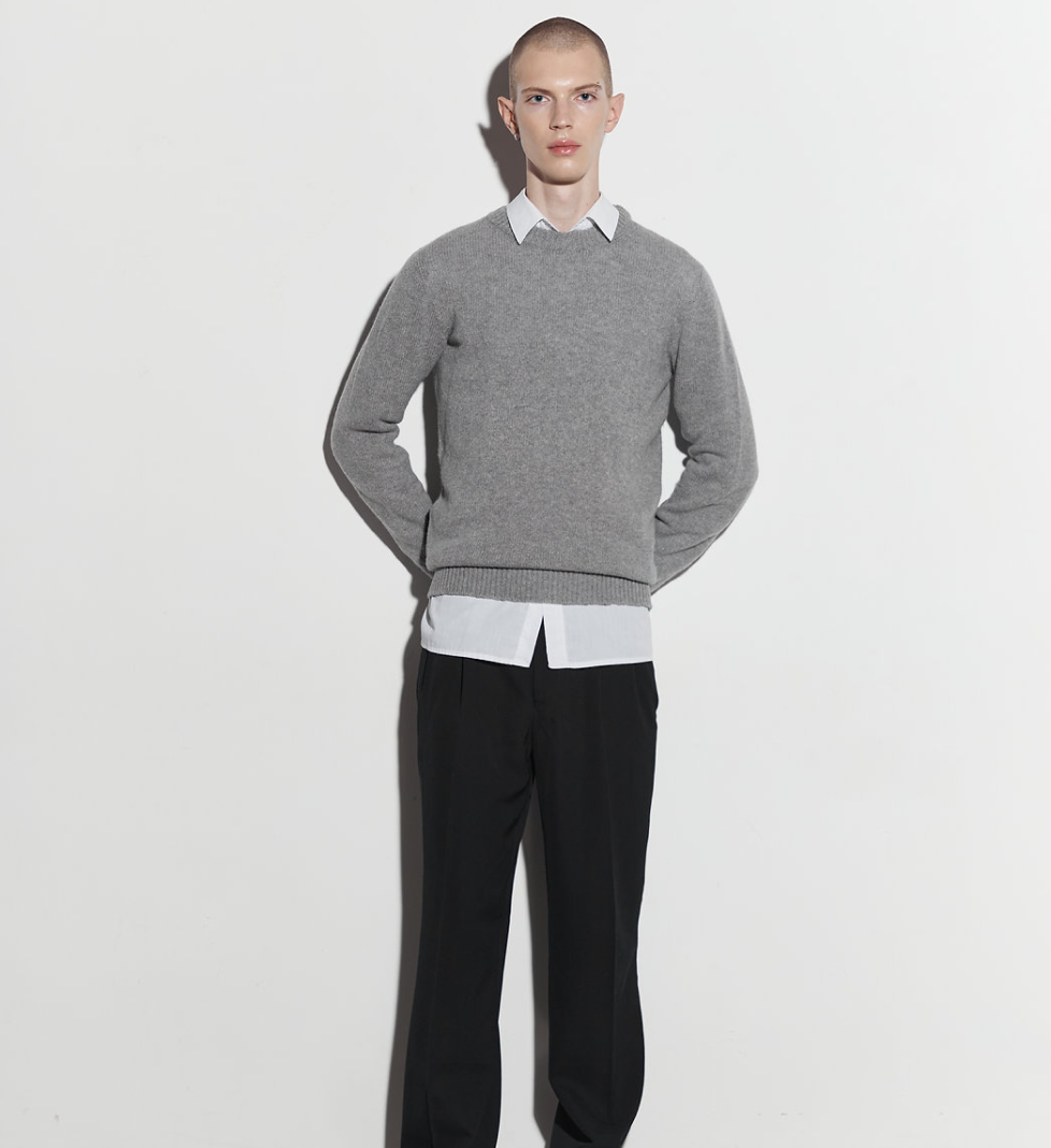 Джемпер Keenly класичний Кашемір grey