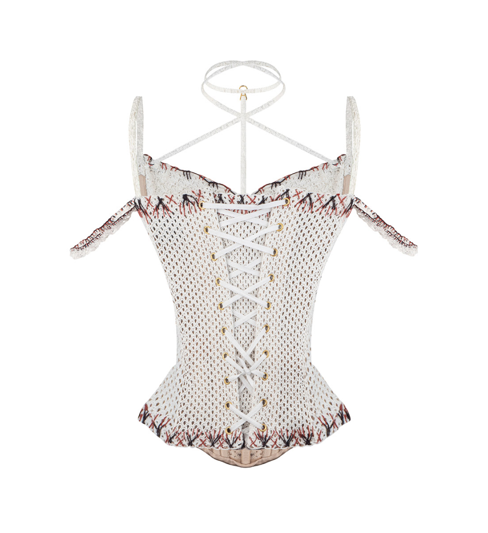 Корсет TONiA в’язаний гачком milk