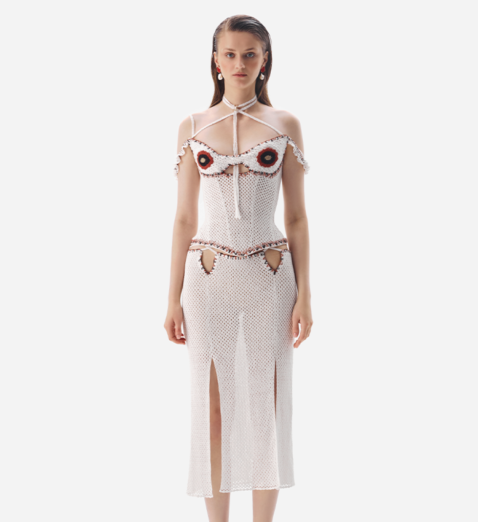 Корсет TONiA в’язаний гачком milk