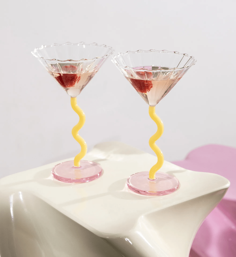 Набір келихів &k amsterdam curve caramel 2 шт