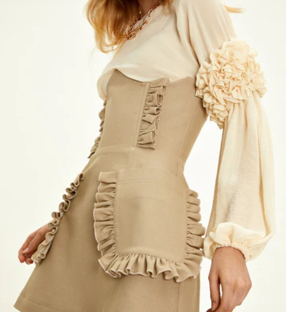 Блуза GURANDA шифонова cream