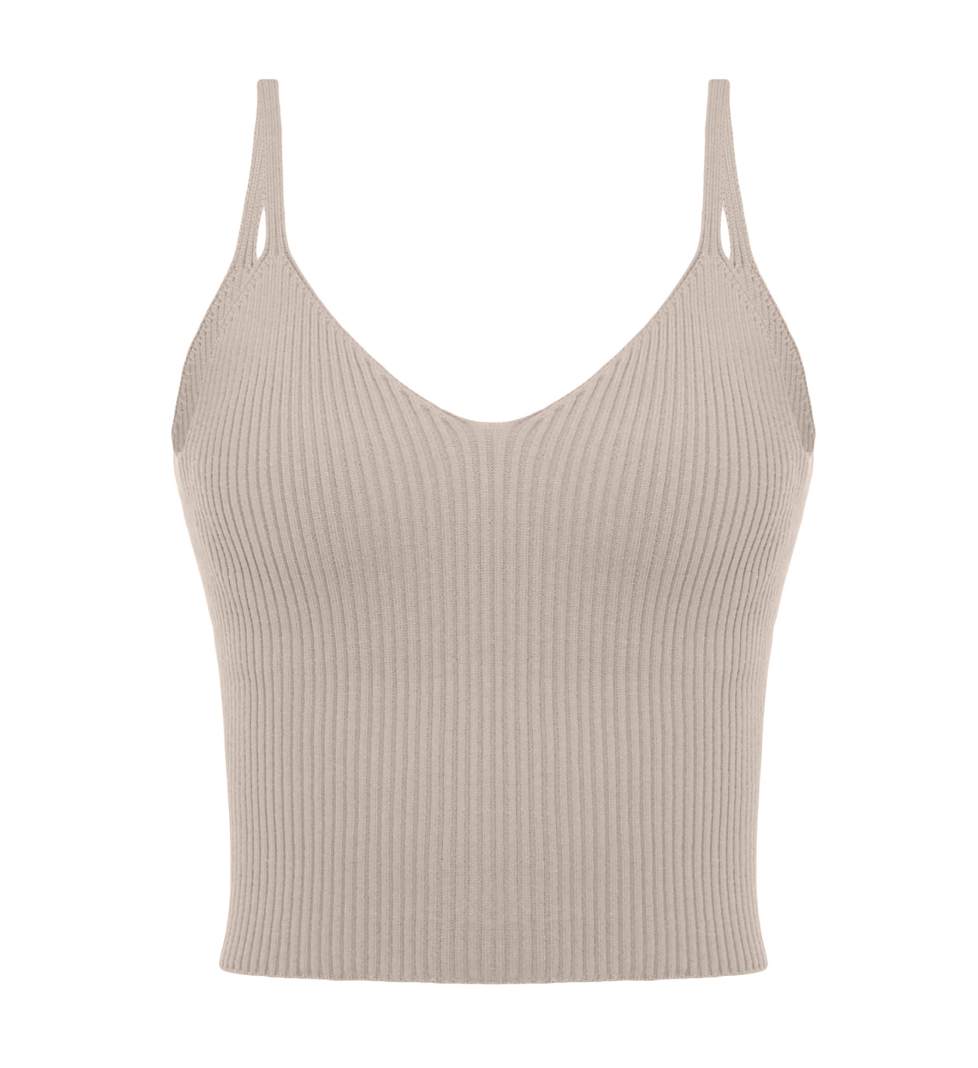 Топ укорочений KNITWEAR light grey