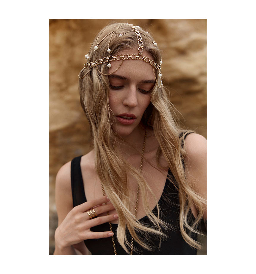 "KIRA" HAIR ACCESSORIES WITH PEARLS - фото 11