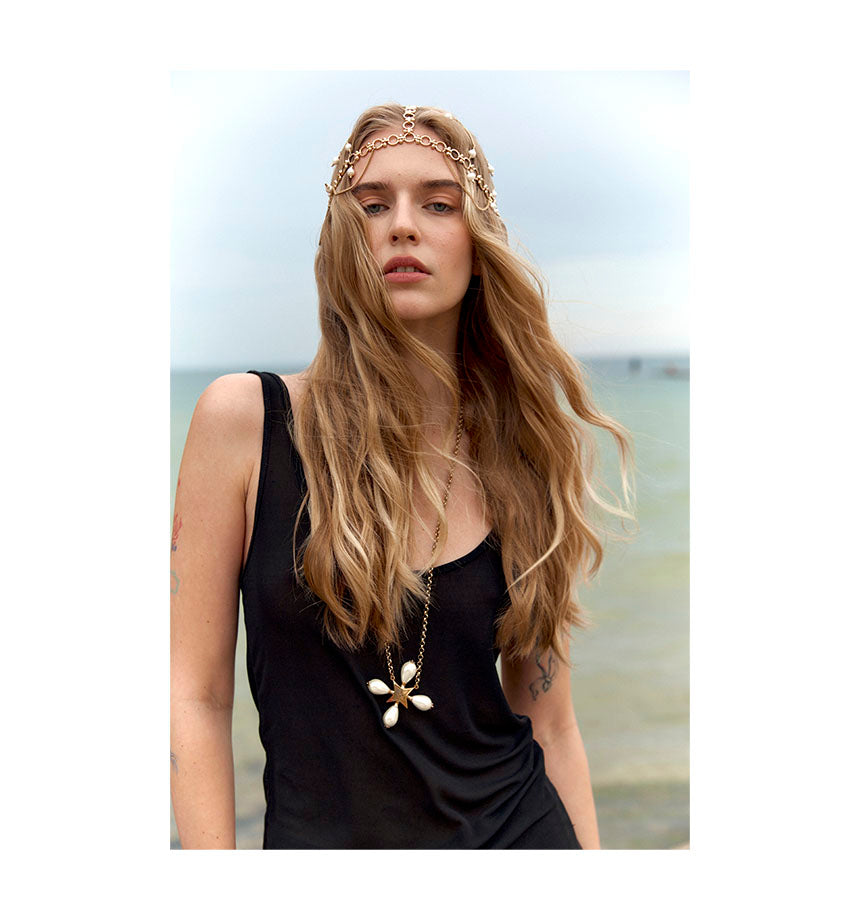 "KIRA" HAIR ACCESSORIES WITH PEARLS - фото 14