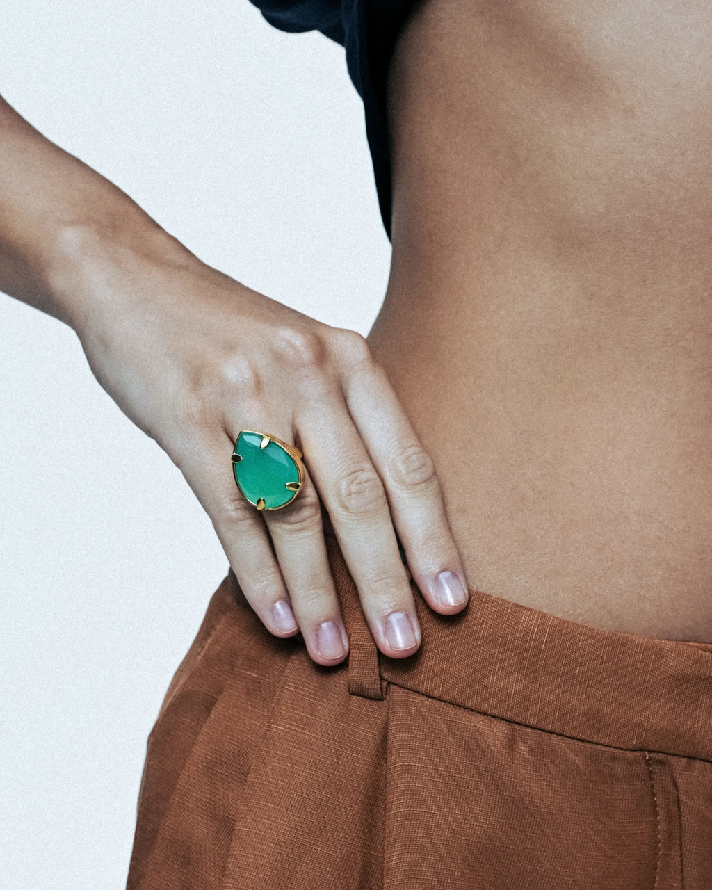 “RADIANCE” RING AZURE BLUE GOLDEN - фото 2