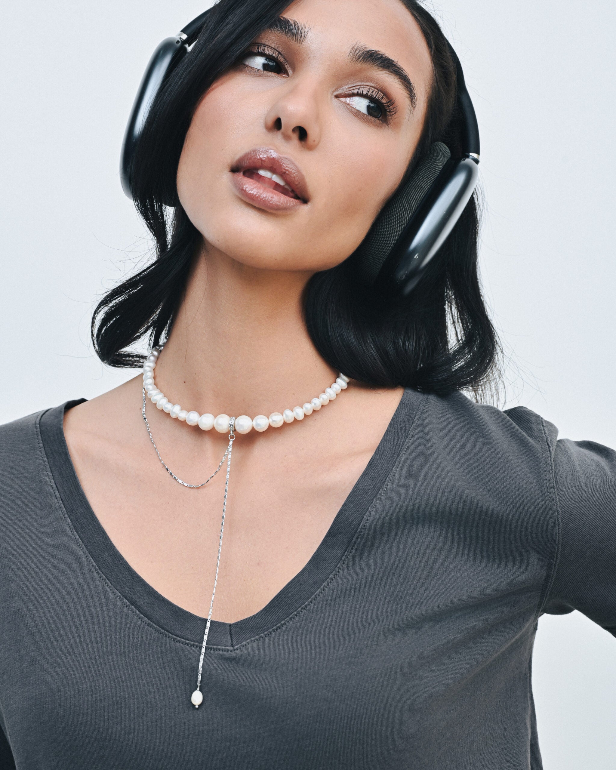 PEARLS CHOKER WITH CHAIN - фото 9