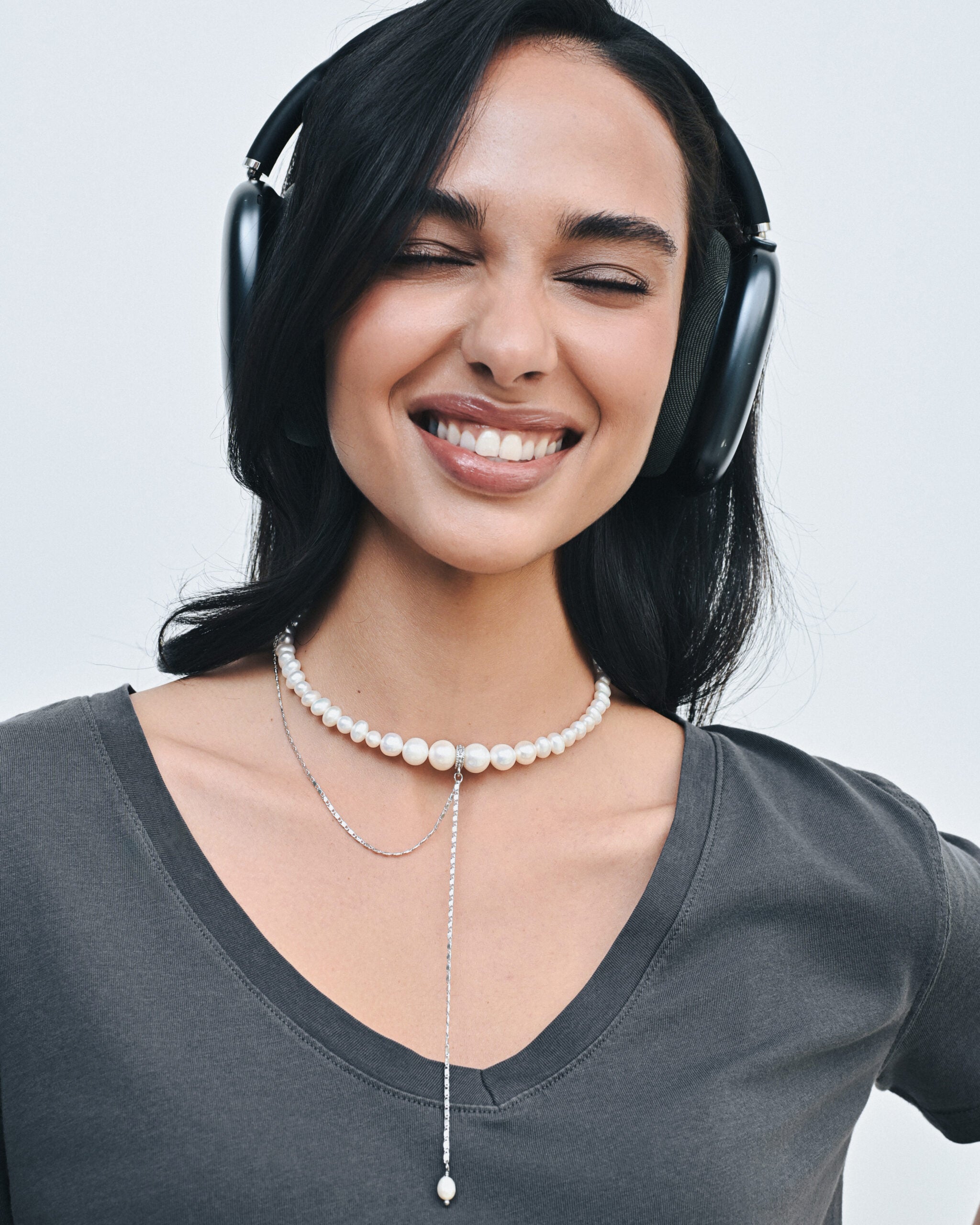 PEARLS CHOKER WITH CHAIN - фото 7