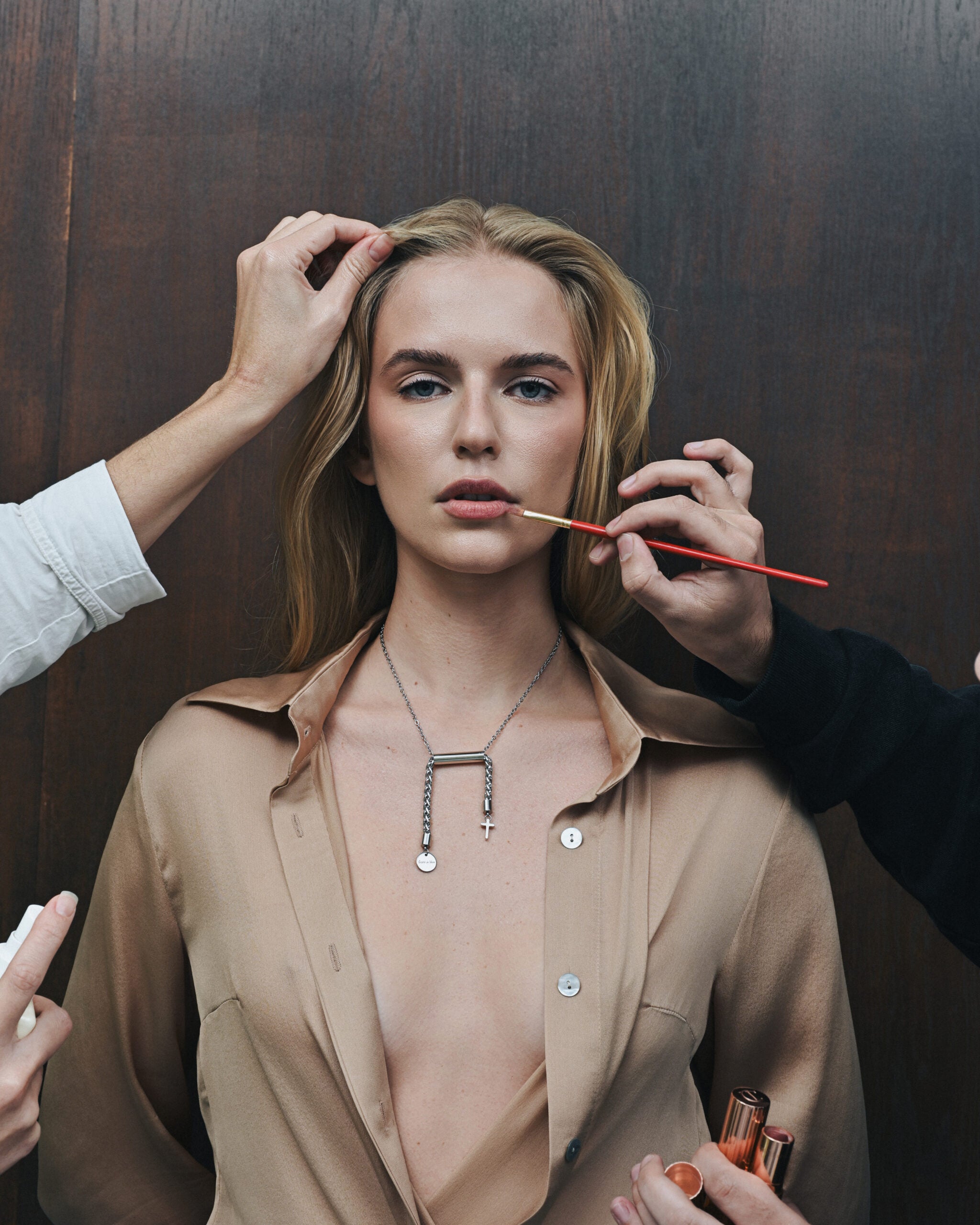 "LIBRA" NECKLACE WITH CROSS - фото 1