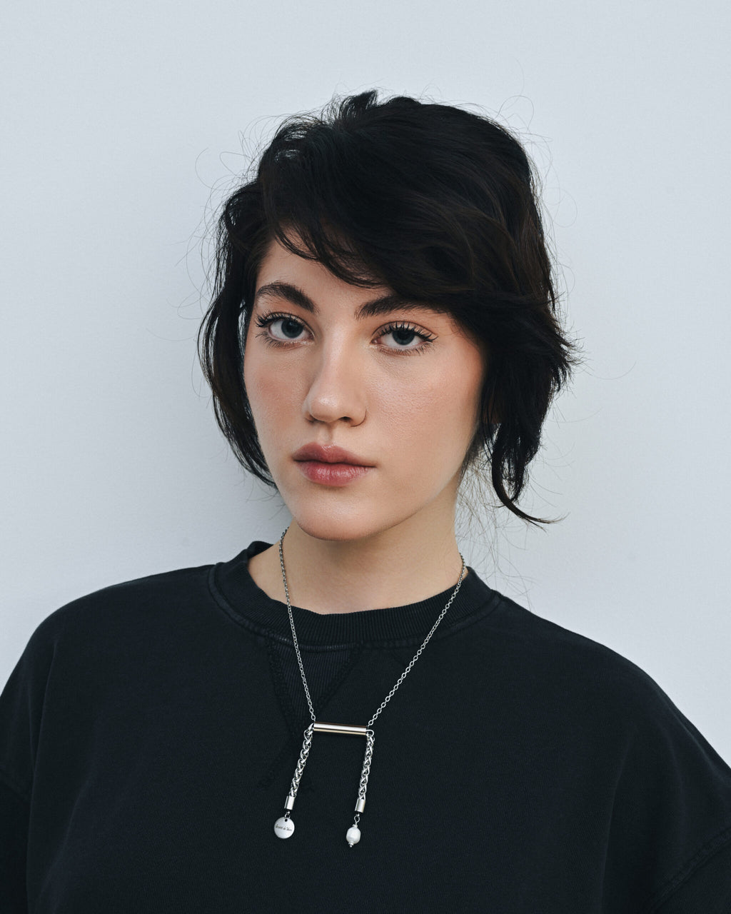 "LIBRA" NECKLACE WITH PEARL - фото 7
