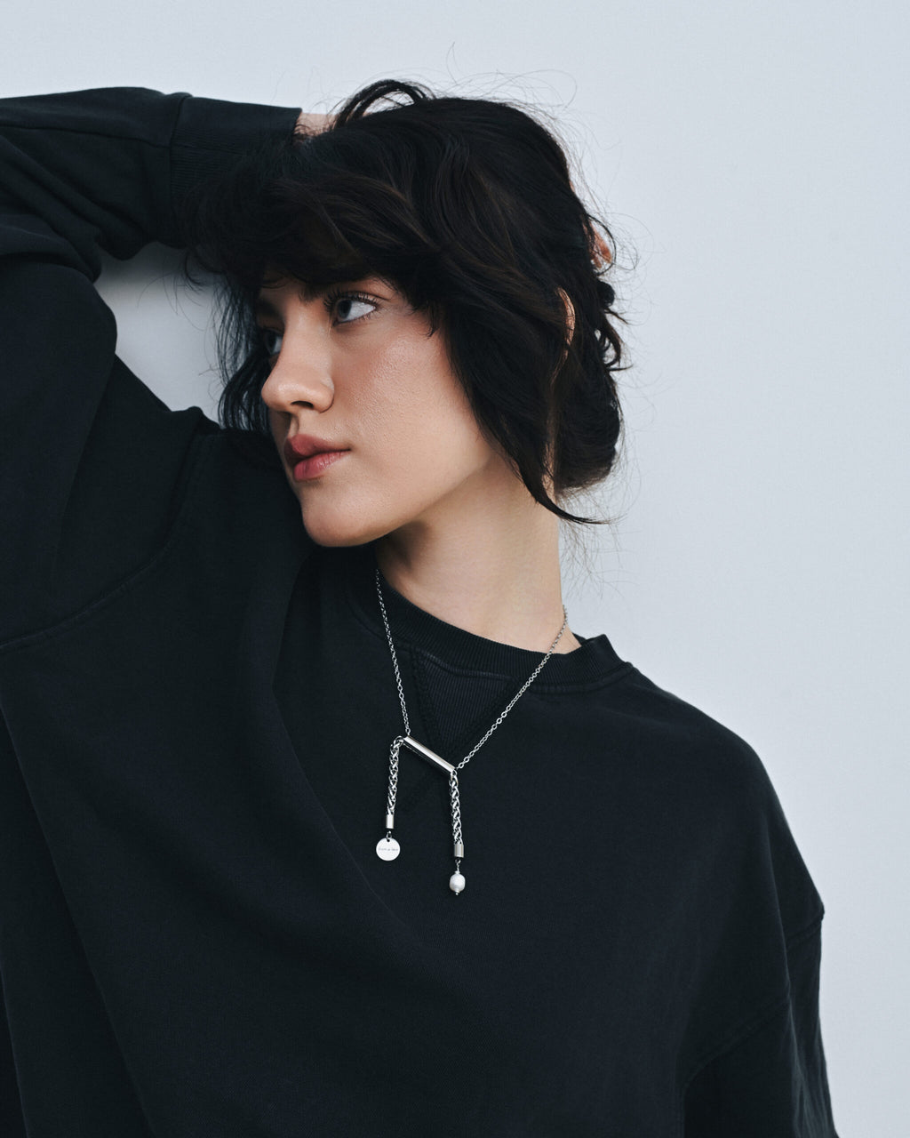 "LIBRA" NECKLACE WITH PEARL - фото 5