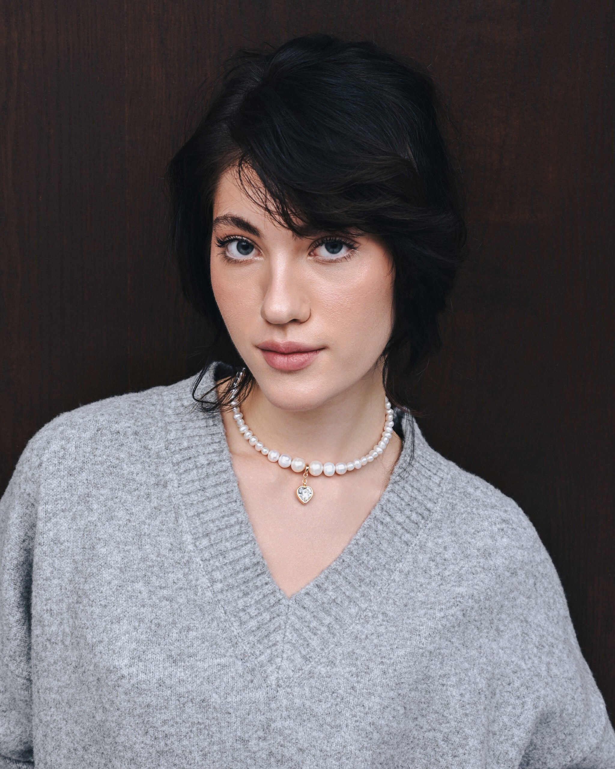 PEARLS CHOKER WITH HEART - фото 40
