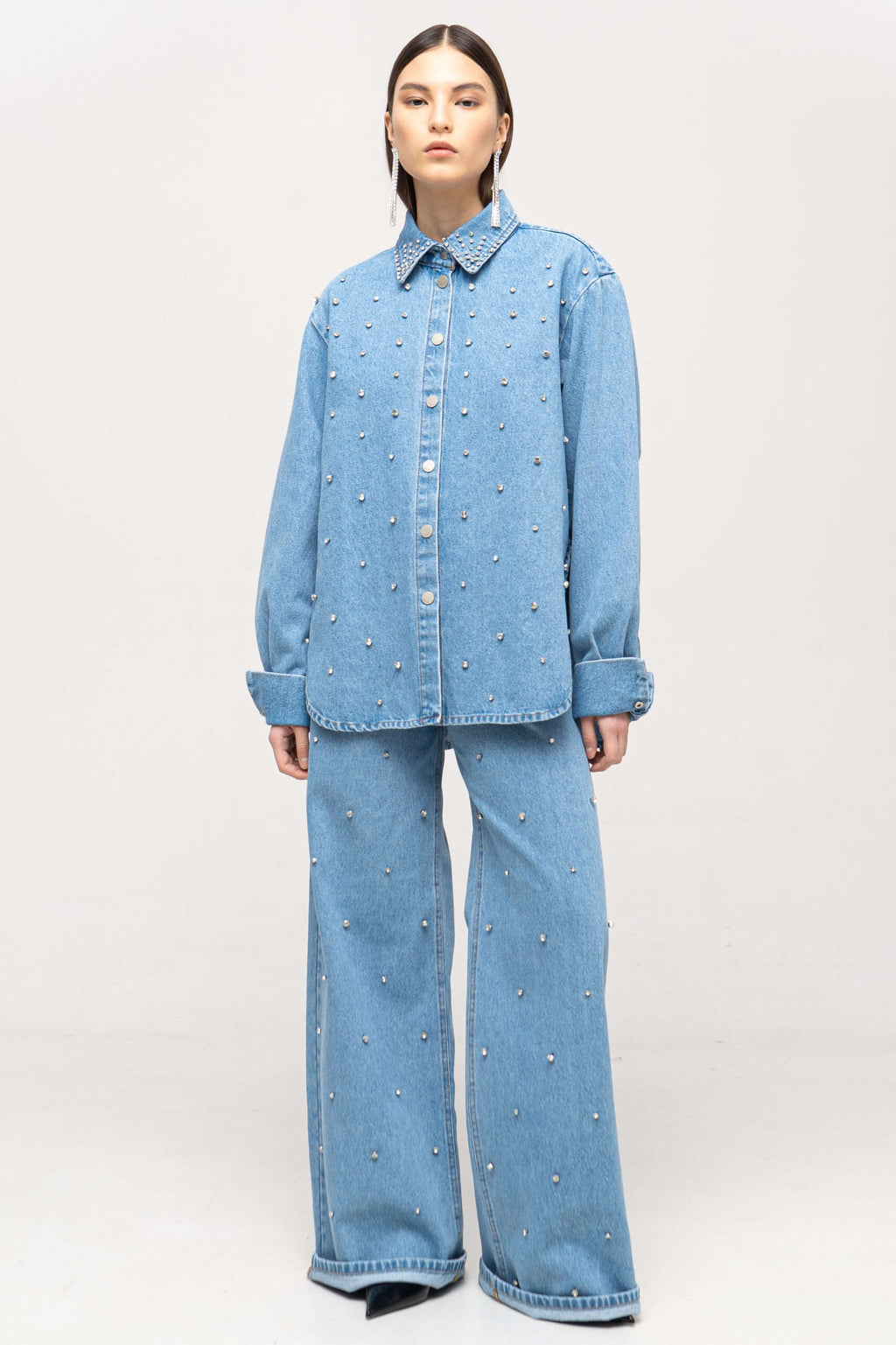 Shining Denim Shirt - фото 1