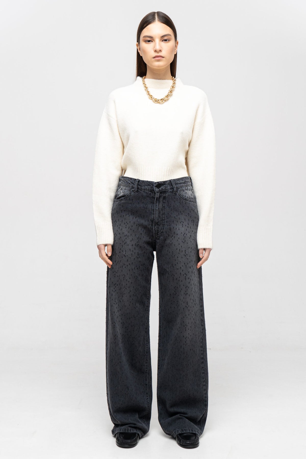 Baggy Grey Jeans - фото 1