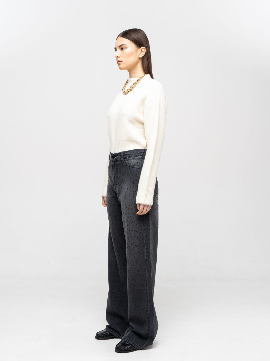 Baggy Grey Jeans - фото 4