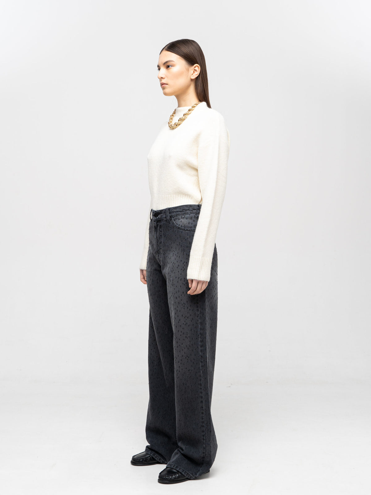 Baggy Grey Jeans - фото 4