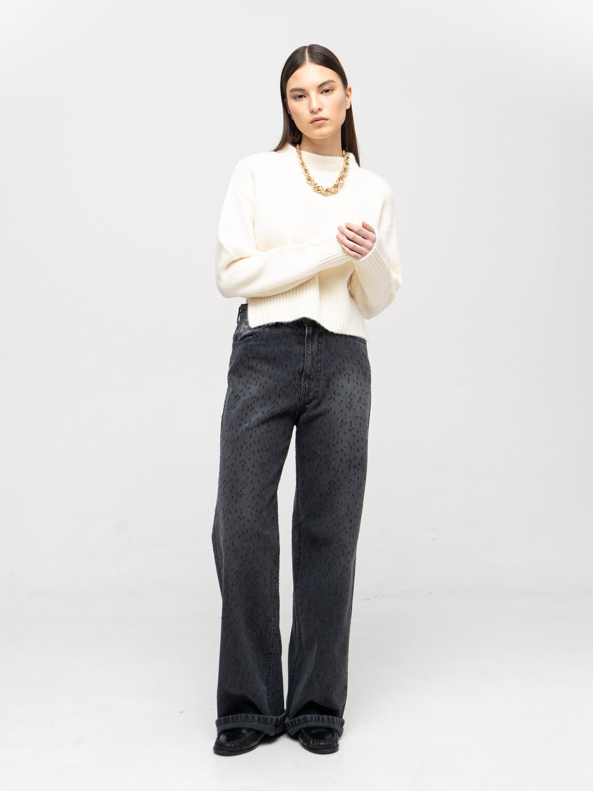Baggy Grey Jeans - фото 3
