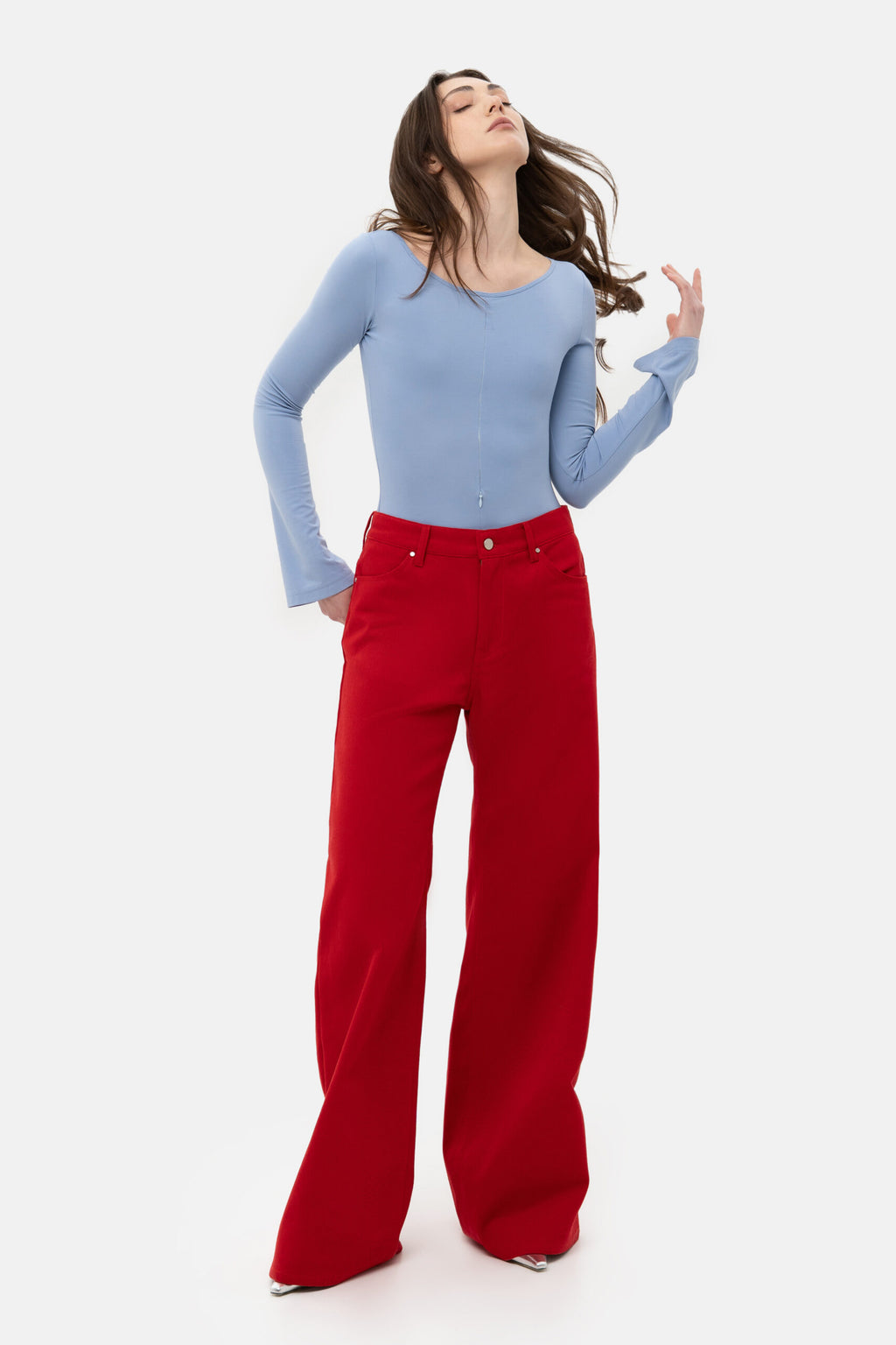 Red Baggy Jeans - фото 4