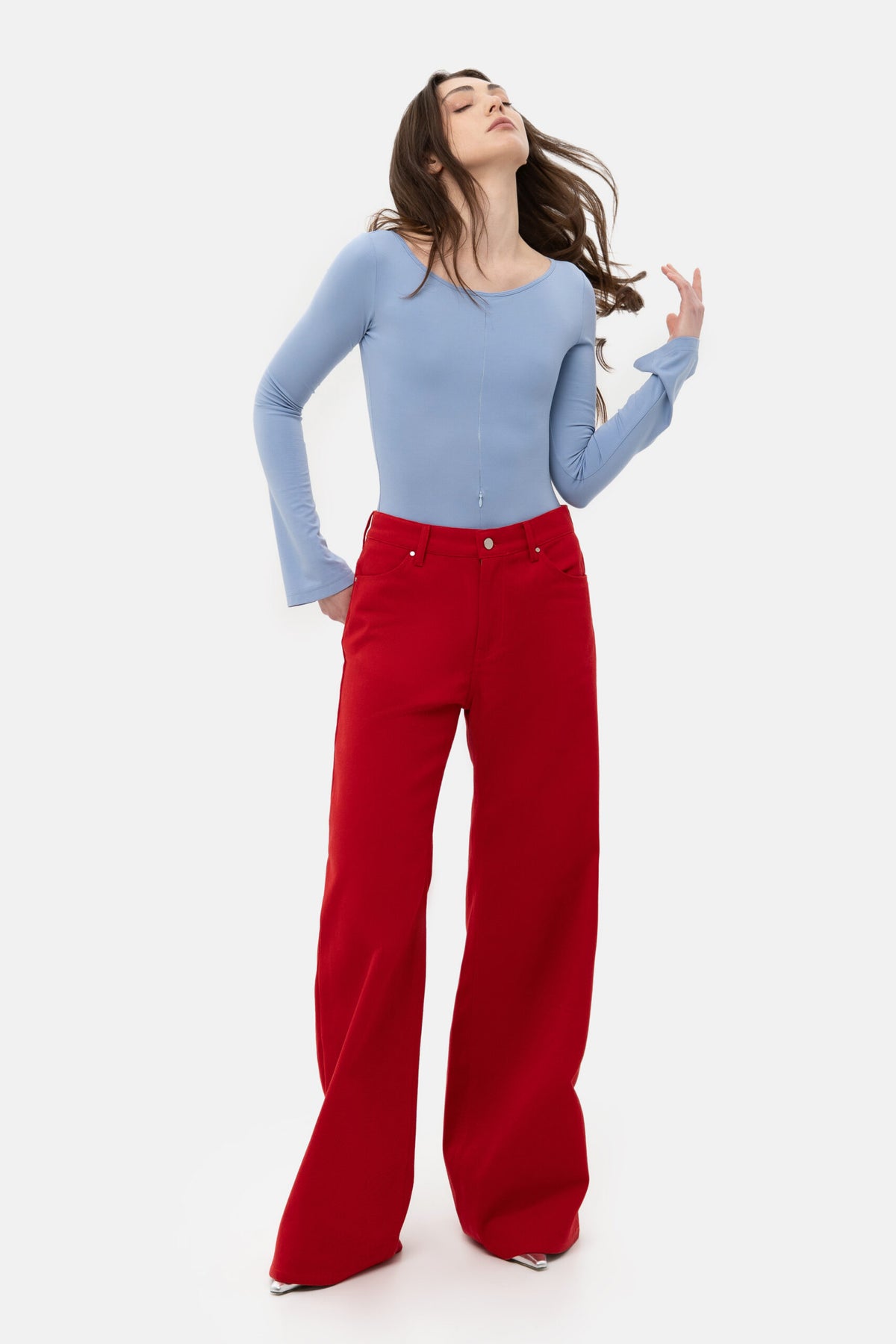 Red Baggy Jeans - фото 4