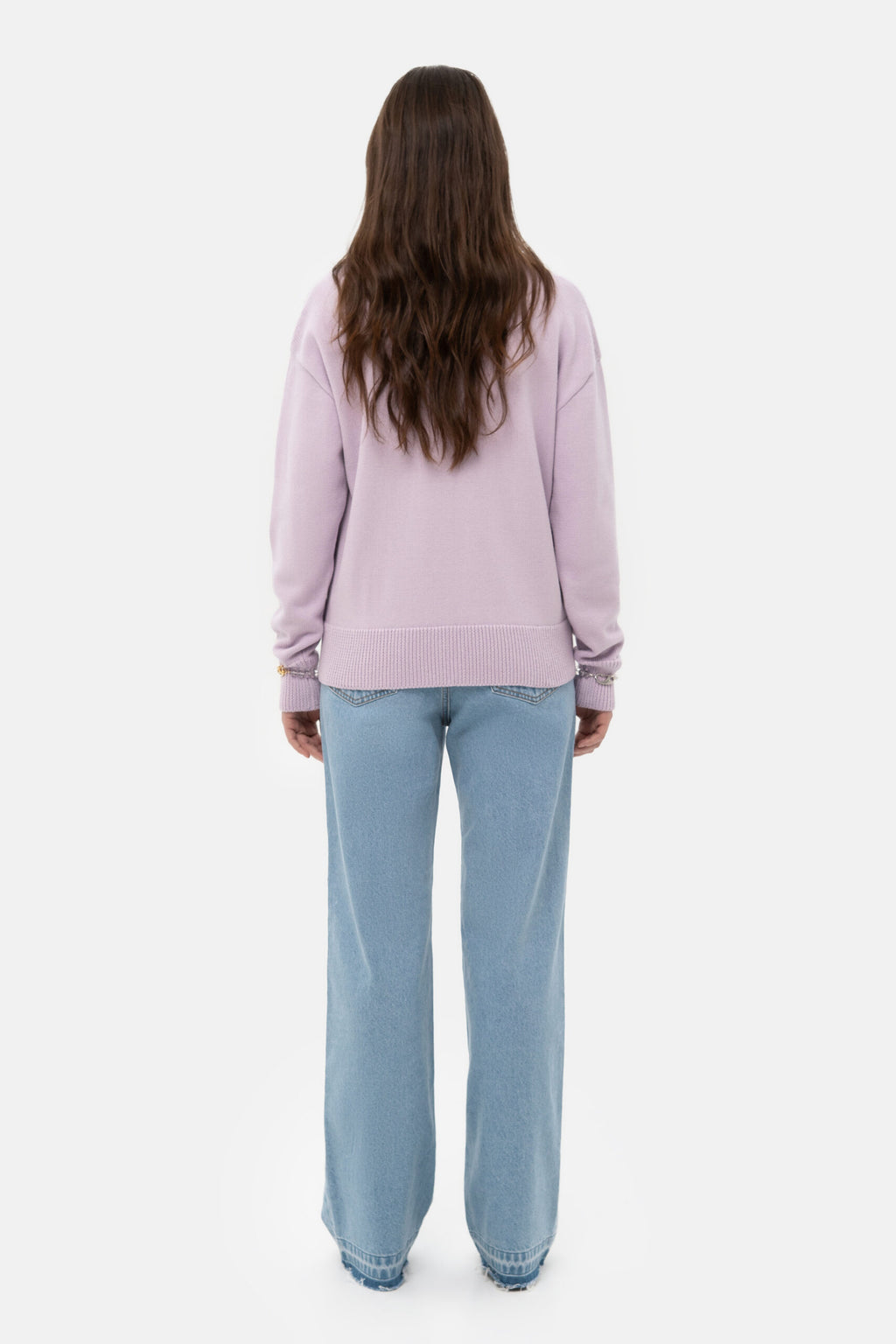 Lilac Knit Cardigan - фото 3