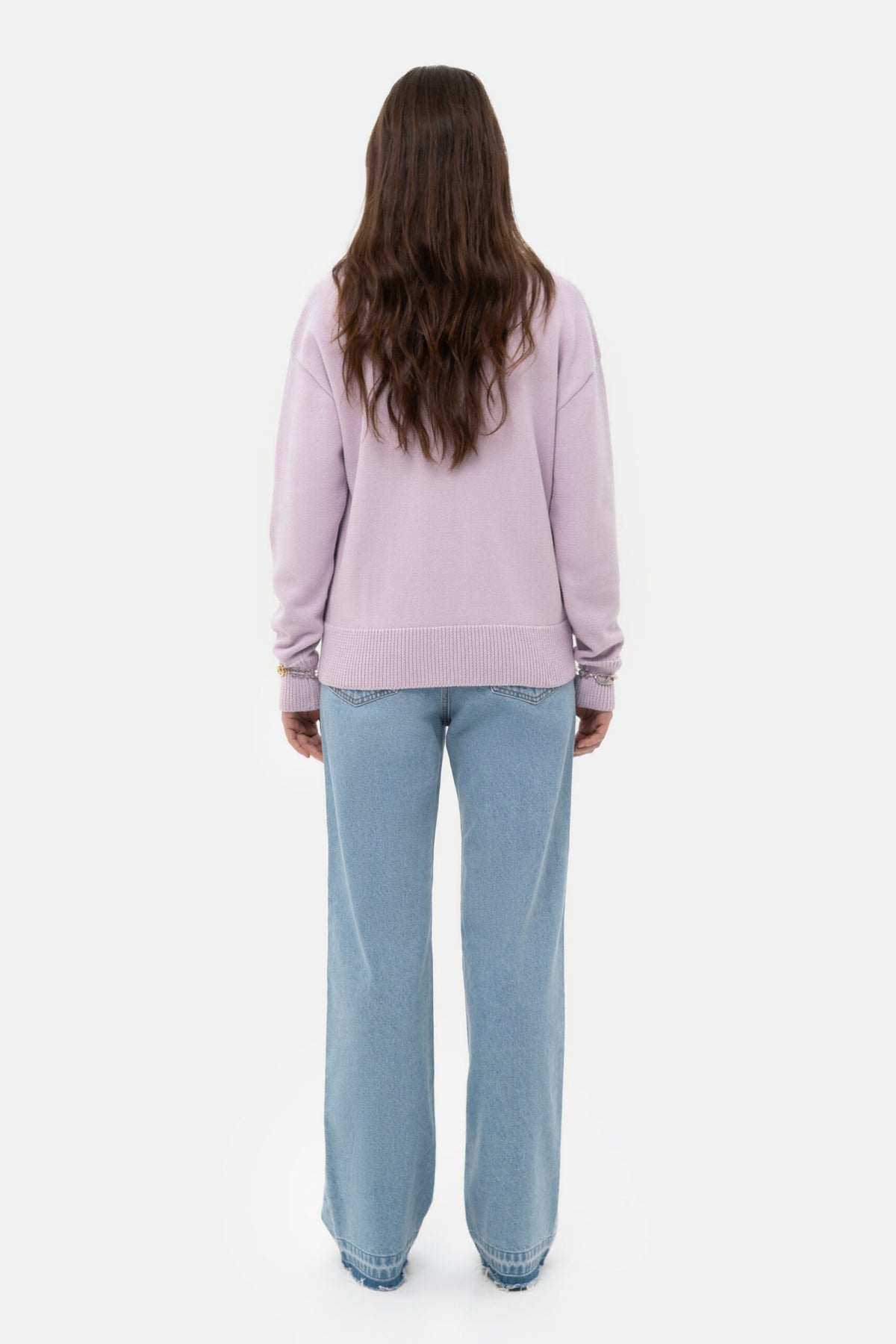 Lilac Knit Cardigan - фото 3