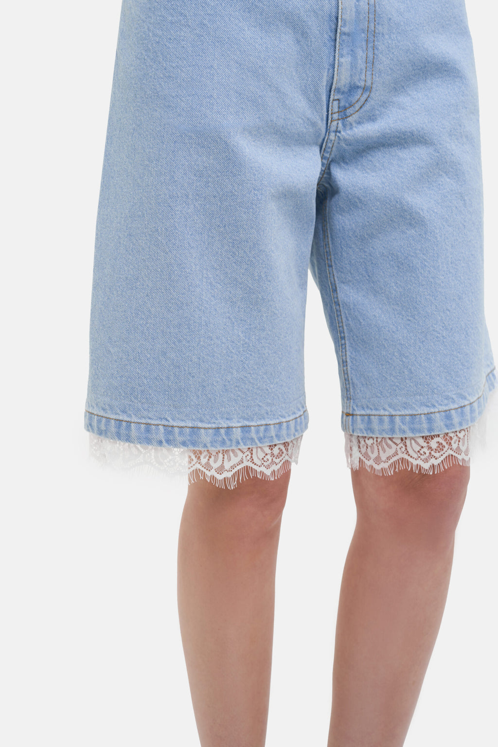Light Blue Bermuda Shorts - фото 3