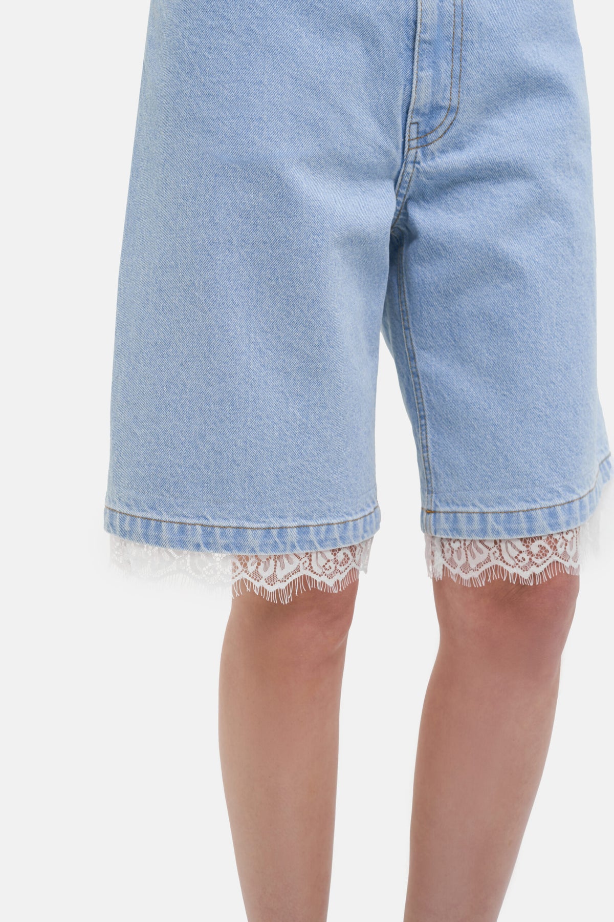 Light Blue Bermuda Shorts - фото 3